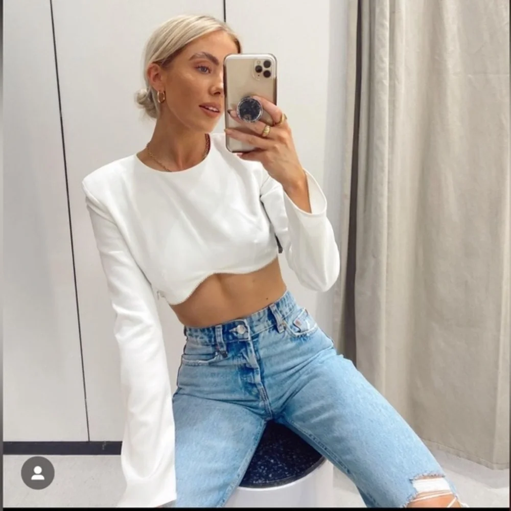 ZARA crop top with rhinestones